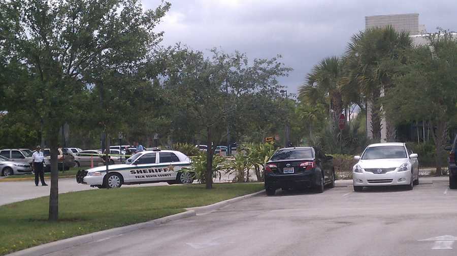 The North County Courthouse was evacuated Friday because of a bomb scare. (Peter Burke/WPBF)