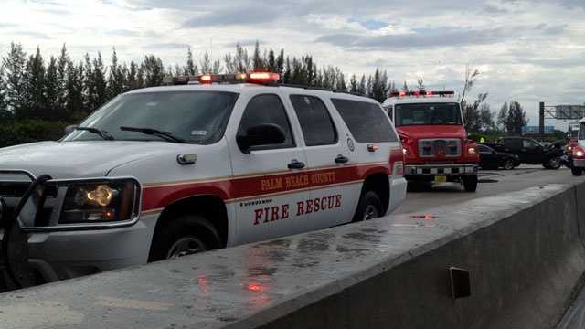 Turnpike reopens after crash near Lake Worth