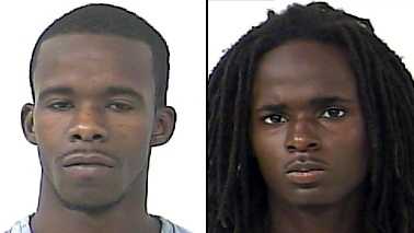 Jarmorey Canty (left) and Alexander Clark were arrested on drug possession and trafficking charges.