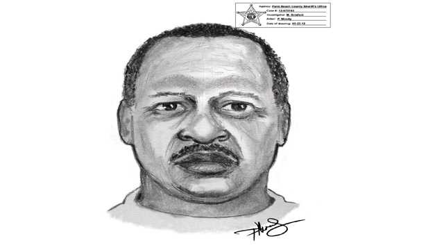 This is a sketch of a man who recently tried to lure two students into his car. (Courtesy of Palm Beach County Sheriff's Office)