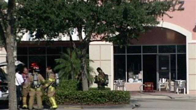 Firefighters were called to a kitchen fire at the Bagel Boyz in Jupiter on Monday morning.
