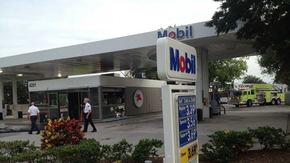 Cooler inside Gardens gas station catches fire