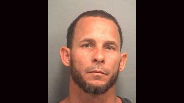 Yaniel Sanchez Reyes is accused of trying to steal 19 Levi's 501 blue jeans from Sears at the Boynton Beach Mall.
