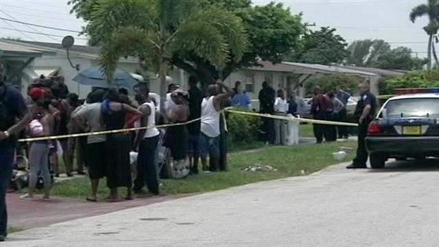 Police had to call in extra officers for crowd control after a man was shot to death in West Palm Beach.