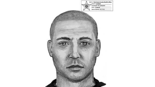 This is a sketch of a man wanted in a home-invasion robbery at the Gateway Club apartments.