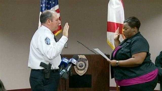 Vince Demasi is sworn in as West Palm Beach police chief during a Friday morning ceremony.