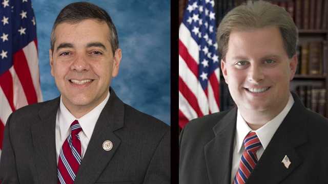The FBI is investigating whether U.S. Rep. David Rivera, R-Fla. (left), funneled money to Justin Lamar Sternad's failed congressional primary campaign.
