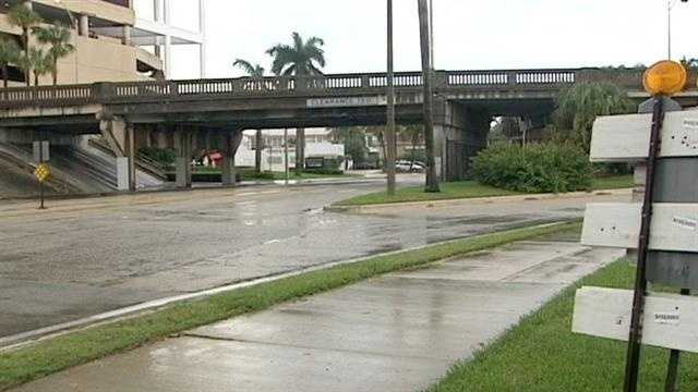 The eastbound ramp to the Flagler Memorial Bridge from northbound Flagler Drive is permanently closed.