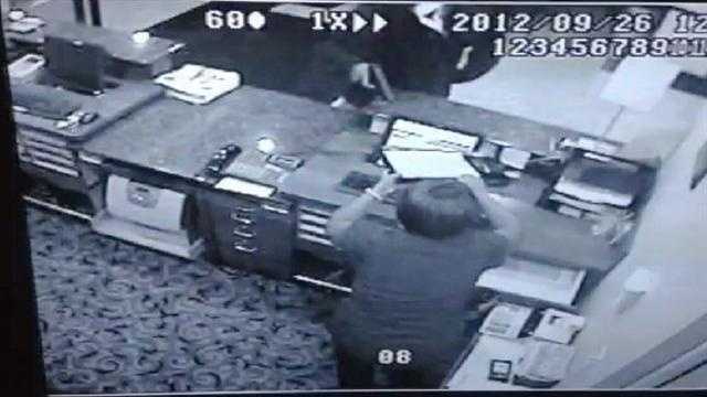 A gunman robs the Holiday Inn Express in Stuart early Wednesday morning.