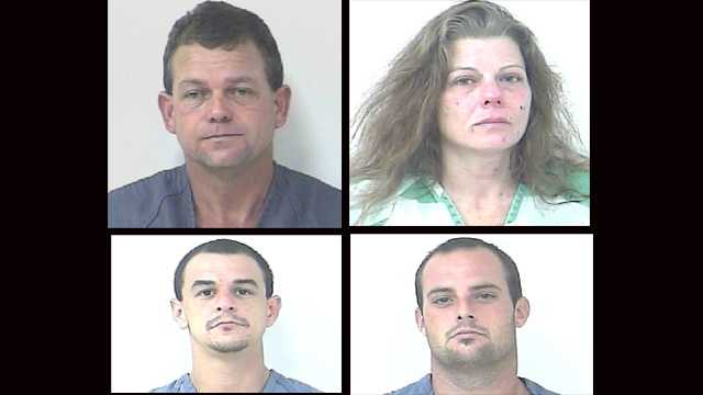 4 arrested in connection with Fort Pierce meth lab