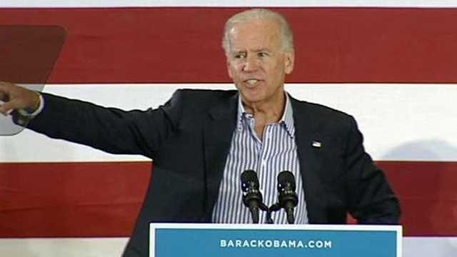 Vice President Joe Biden speaks to seniors at Century Village in Boca Raton on Friday.