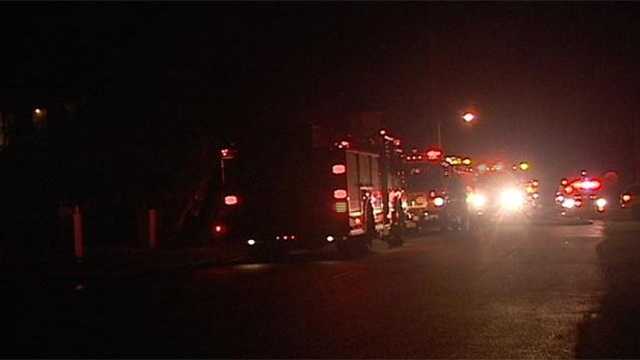 No injuries were reported when a fire broke out at an apartment complex in Lake Worth late Wednesday night.