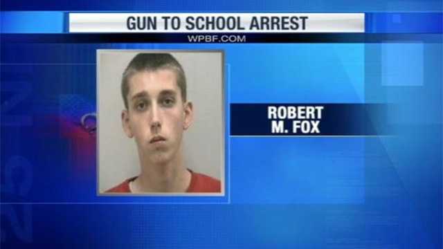 Robert Fox is accused of taking a gun to Jensen Beach High School.