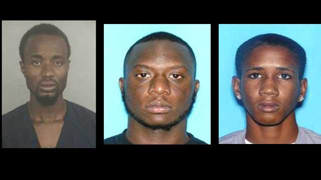 Frantz Altidor, Keavin Kelly and Nicholas Lewis are accused of burglarizing a Singer Island home and fleeing from police.