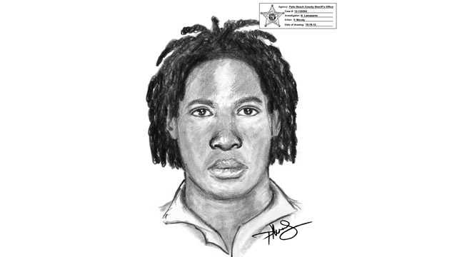 Detectives have released this sketch of a man who snatched money from a cashier at El Presidente in Lake Worth.