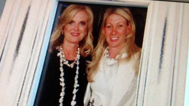 In this still picture, Ann Romney shows off a pearl necklace that Jackie Robinson made for her.