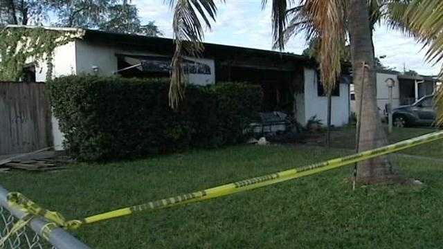 A mother and her 32 year old son are taken to a hospital with minor injuries after a fire that destroyed a Lake Worth home.