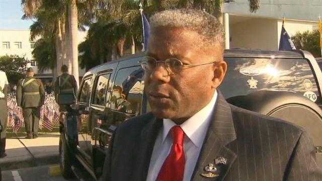 Allen West spoke publicly on Nov. 8 for the first time about his still-undecided contest against Patrick Murphy.
