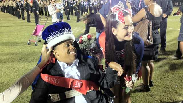 A local high school student was crowned homecoming king, but that might not have been the biggest thing he did Friday night.