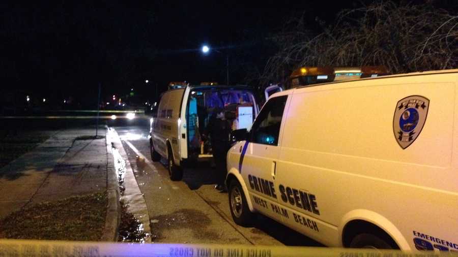 Police say a man was shot and killed Saturday night in West Palm Beach.