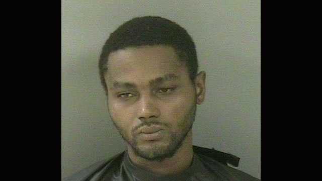 Domonque Allen was arrested after deputies said he entered a woman's home, stood over her while she slept and then tried to pull her back inside when she tried to escape.