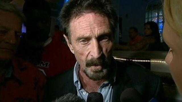 John McAfee is wanted for questioning in Belizein connection with the death of a U.S. expatriate who lived near him.