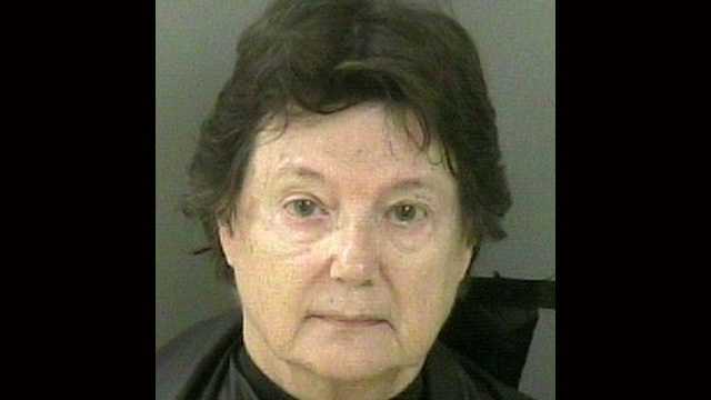 Joan Mead is acccused of stabbing her husband with a butcher's knife in their Vero Beach home on Monday.