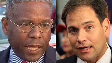 Allen West (left) and Marco Rubio voted "No" on the fiscal-cliff deal.