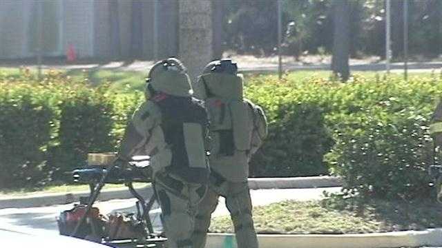 A bomb squad was called to Palm Beach Gardens on Wednesday morning before a suspicious package was deemed not to be a threat.