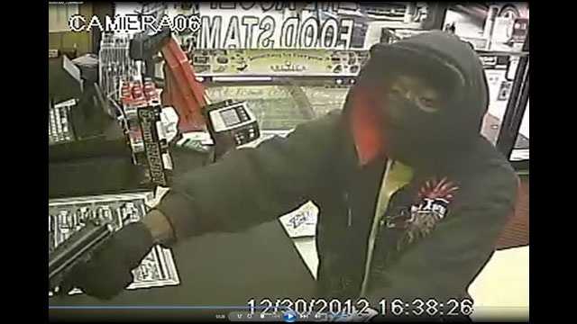 Deputies are looking for this gunman who robbed a Kwik Stop convenience store in West Palm Beach.