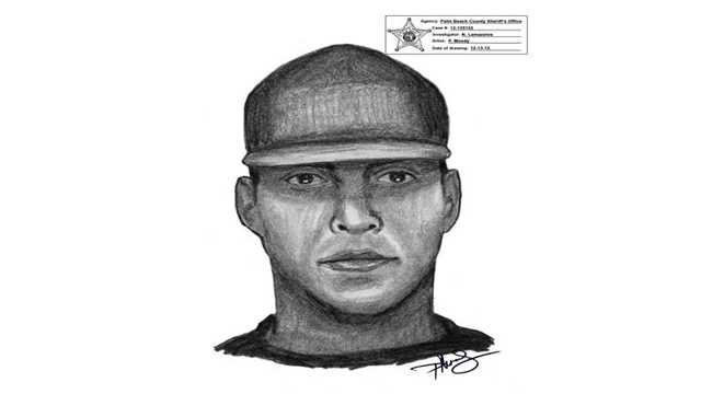 Palm Beach County Sheriff's Office detectives release this sketch of a man who committed an armed robbery on Wynnewood Drive in December.