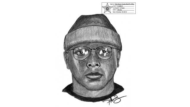 This is a sketch of the gunman who robbed the T.J. Maxx in Boca Raton.