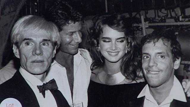 Andy Warhol, Calvin Klein, Brooke Shields and Steve Rubell were among the celebrities to be found at Studio 54 circa 1981.