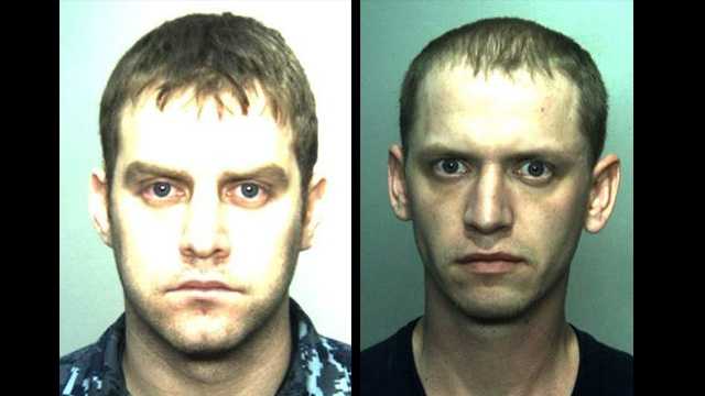 Police in Chesapeake, Va., say Jupiter native Cory Abshire (left) hired Marcus Hofferber (right) to kill his estranged wife.