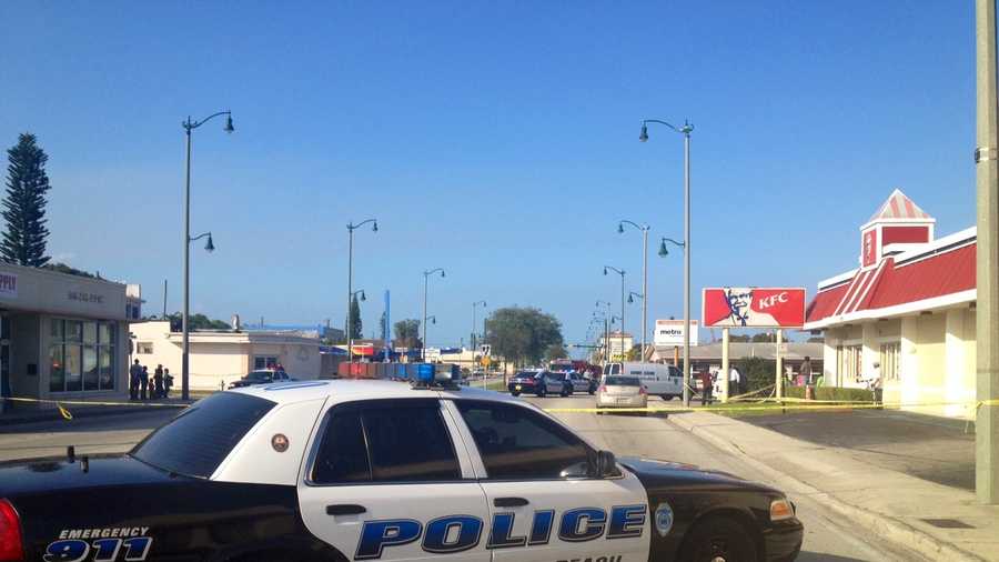 Police in West Palm Beach are investigating a shooting near Broadway and 48th Street.