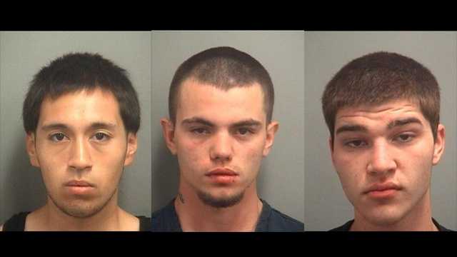 Jason Morales, Steven Brown and Edward Martens were arrested.