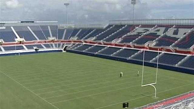 Two years after its opening, Florida Atlantic University's on-campus stadium is renamed GEO Group Stadium.