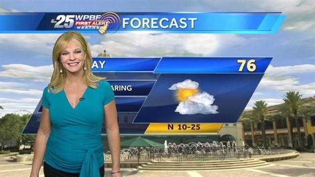 Sandra says after a cool start, a pleasant Wednesday is on tap around the Palm Beaches.