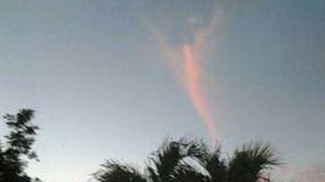 This angel-shaped cloud was spotted in the Royal Palm Beach sky on the day Pope Francis was elected.