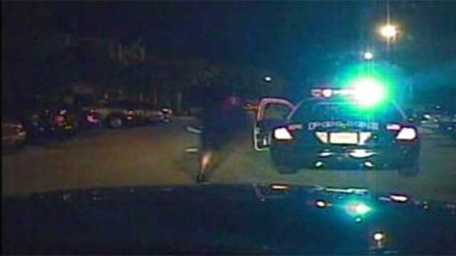 A 2012 shootout between officers and a suspect was caught on police dash cam video and just released Monday. The suspect ended up being shot dead in the encounter with West Palm Beach police officers.