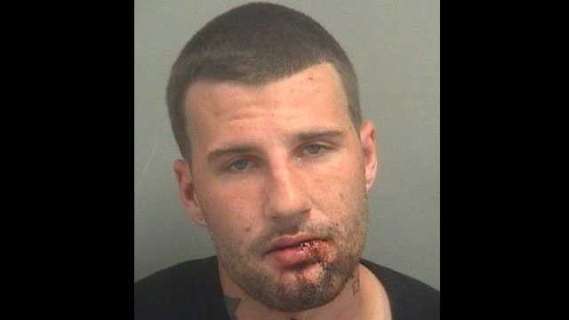 Patrick Gelardi is accused of running into a concrete post after stealing a phone from an AT&T store in Boynton Beach.