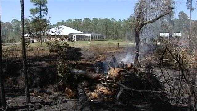 About 200 acres of land has been scorched after a massive brush fire in Fort Pierce.