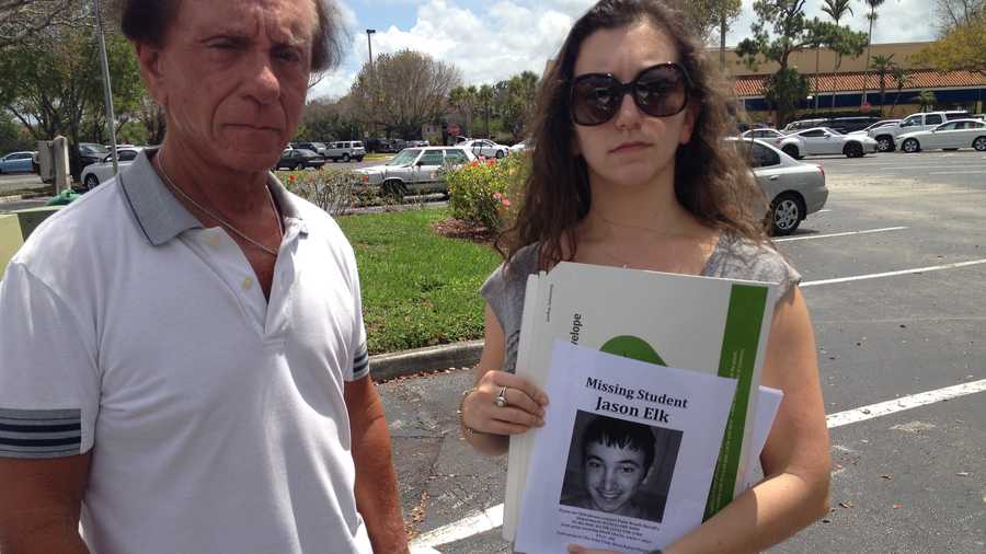Arthur Elk and his daughter, Hillary, are searching for Lynn University student Jason Elk.