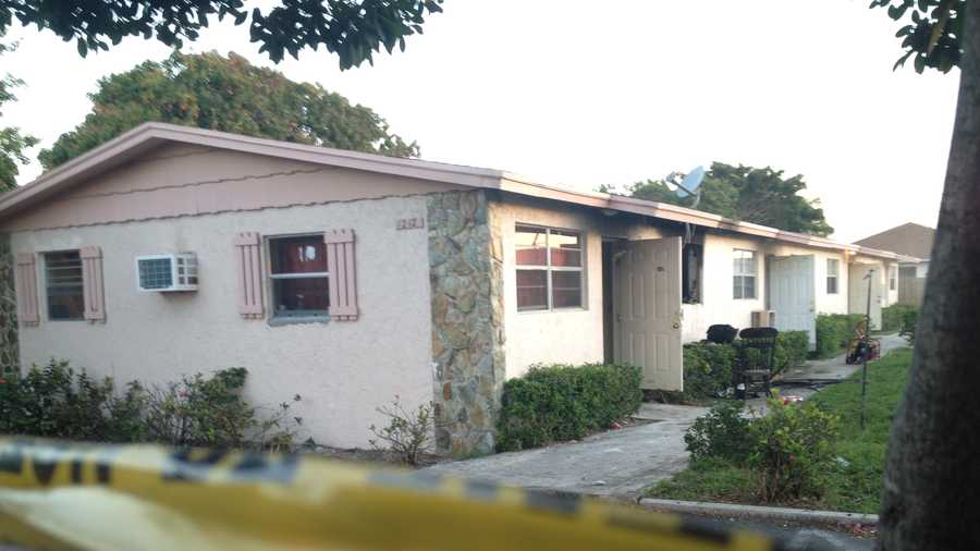 One bedroom was damaged in a house fire Monday morning in Lake Worth.