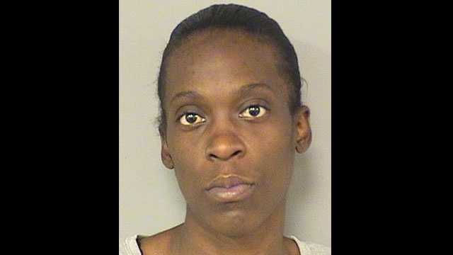 Keshara Griffin is accused of keeping her malnourished pit bulls in a utility shed in Belle Glade.