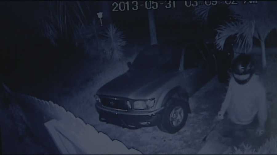 A man who owns a video surveillance company had his cameras rolling when would-be thieves tried to get into his property.