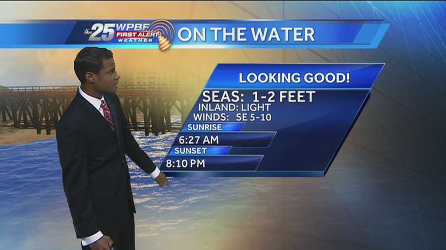 Justin says the wet weather trend will continue around the Palm Beaches and the Treasure Coast on Monday.