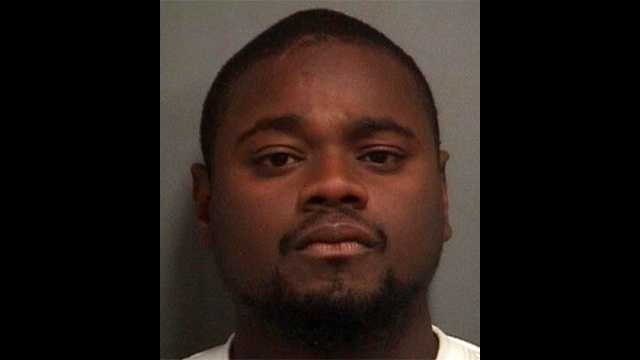 Jovan Thomas is accused of attacking a woman in front of her child in West Palm Beach.