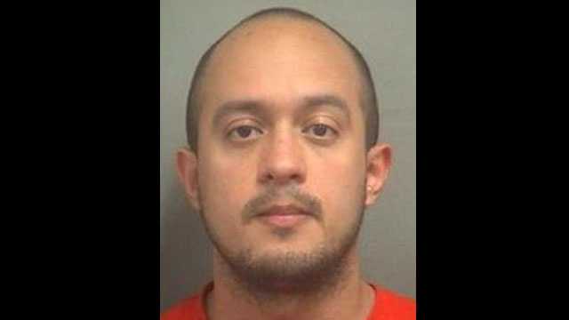 West Palm Beach police Officer Francisco Maldonado was arrested on a domestic battery charge.