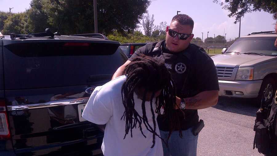 Richard Thomas Jr. was apprehended by U.S. marshals.